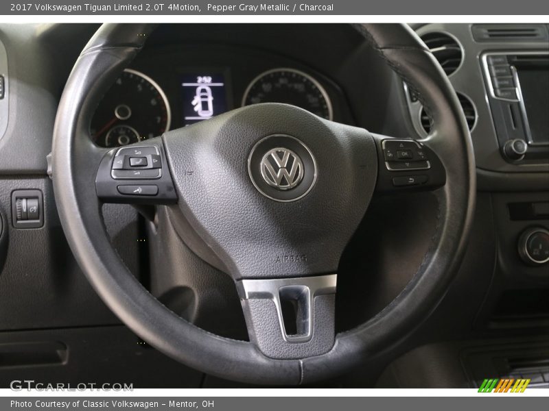Pepper Gray Metallic / Charcoal 2017 Volkswagen Tiguan Limited 2.0T 4Motion