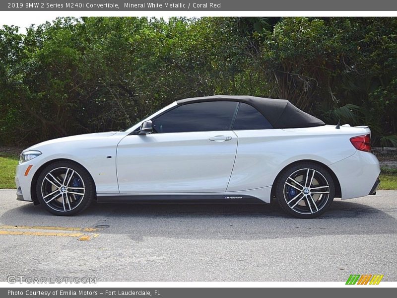  2019 2 Series M240i Convertible Mineral White Metallic