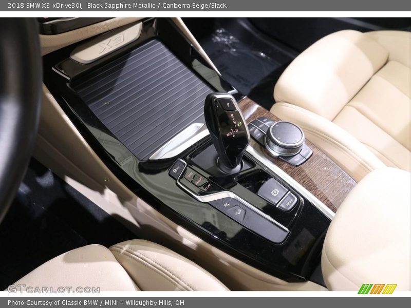 Black Sapphire Metallic / Canberra Beige/Black 2018 BMW X3 xDrive30i