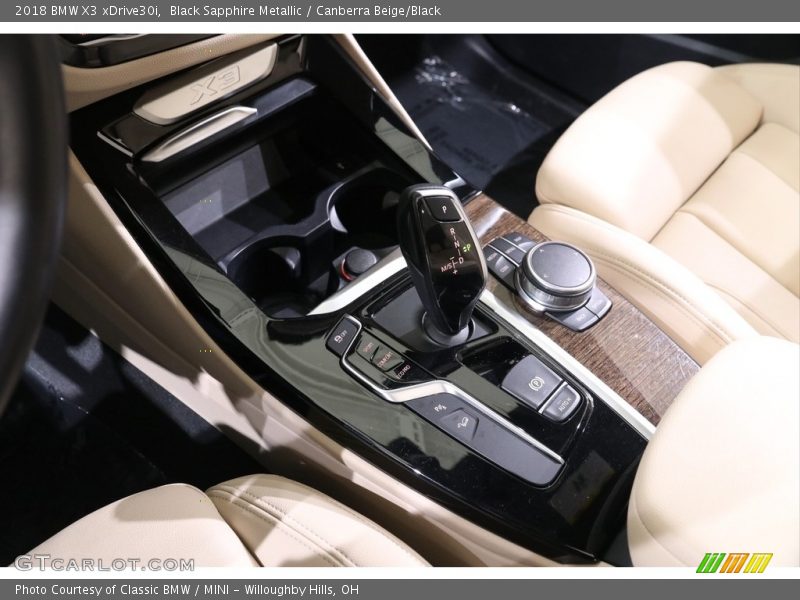 Black Sapphire Metallic / Canberra Beige/Black 2018 BMW X3 xDrive30i