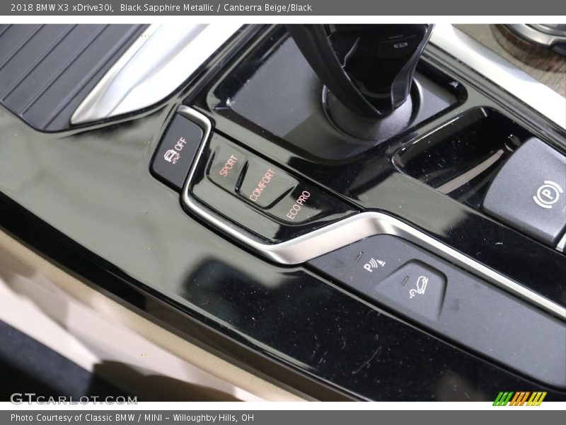 Black Sapphire Metallic / Canberra Beige/Black 2018 BMW X3 xDrive30i