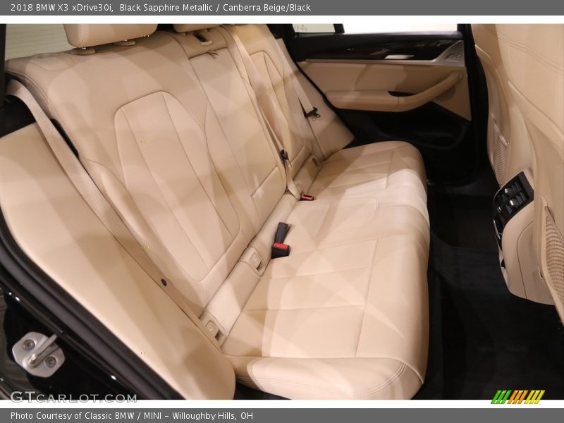 Black Sapphire Metallic / Canberra Beige/Black 2018 BMW X3 xDrive30i