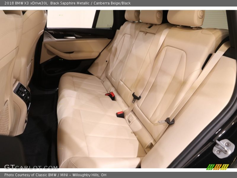 Black Sapphire Metallic / Canberra Beige/Black 2018 BMW X3 xDrive30i