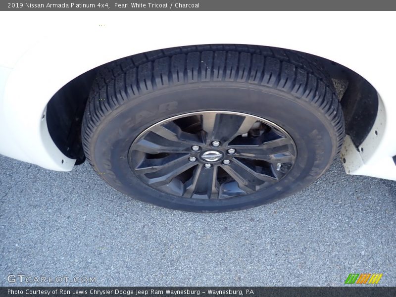 Pearl White Tricoat / Charcoal 2019 Nissan Armada Platinum 4x4