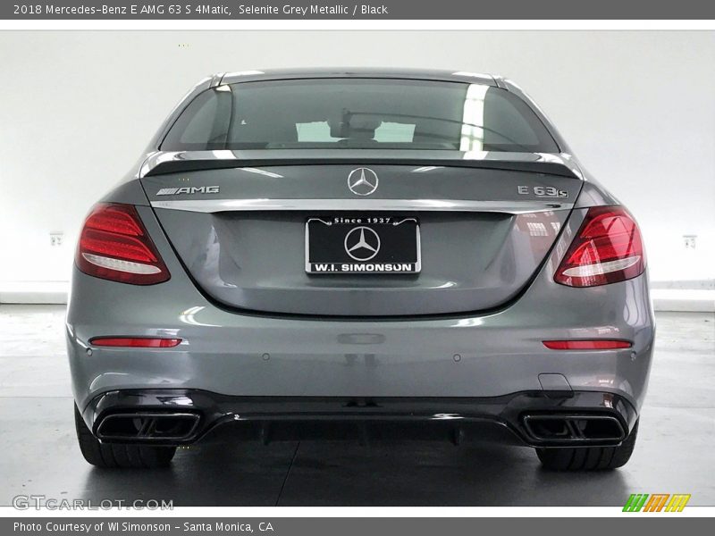 Selenite Grey Metallic / Black 2018 Mercedes-Benz E AMG 63 S 4Matic