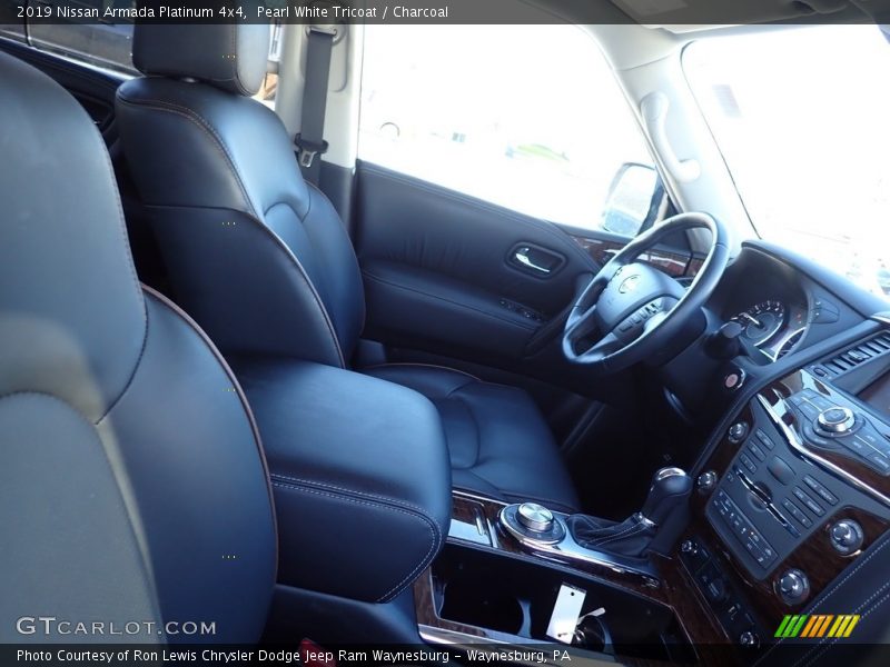 Pearl White Tricoat / Charcoal 2019 Nissan Armada Platinum 4x4
