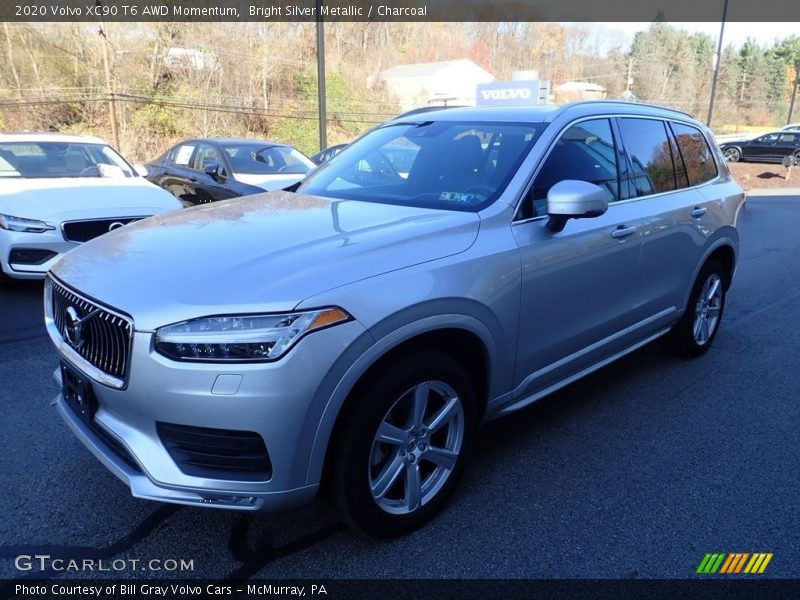 Bright Silver Metallic / Charcoal 2020 Volvo XC90 T6 AWD Momentum
