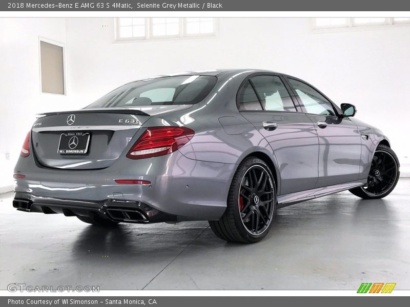 Selenite Grey Metallic / Black 2018 Mercedes-Benz E AMG 63 S 4Matic