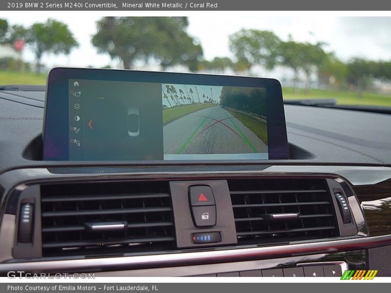 Mineral White Metallic / Coral Red 2019 BMW 2 Series M240i Convertible