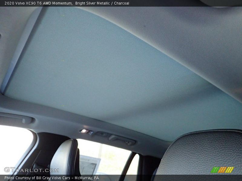 Bright Silver Metallic / Charcoal 2020 Volvo XC90 T6 AWD Momentum