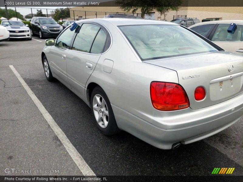 Millennium Silver Metallic / Ivory 2001 Lexus GS 300