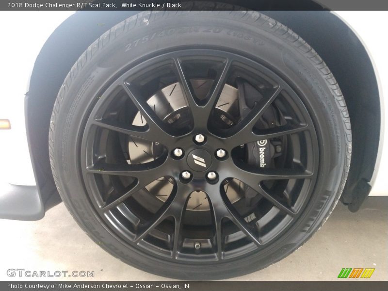 White Knuckle / Black 2018 Dodge Challenger R/T Scat Pack