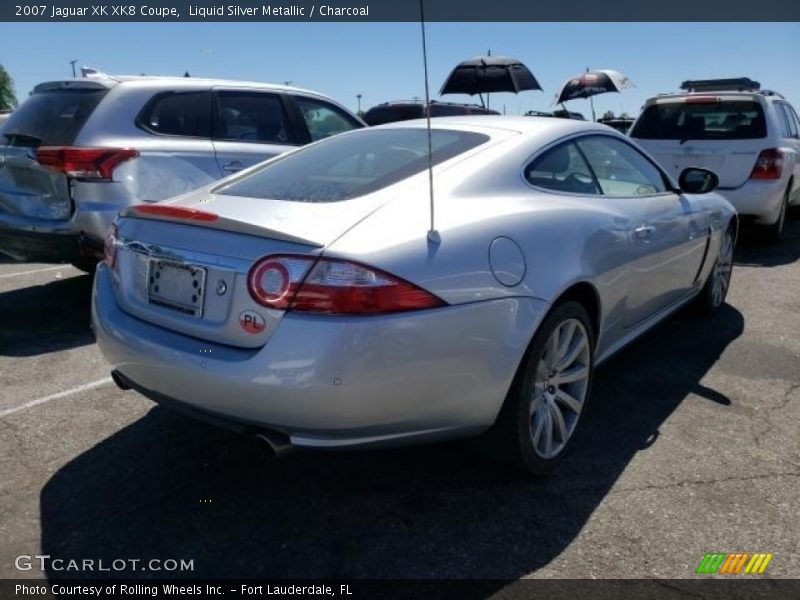 Liquid Silver Metallic / Charcoal 2007 Jaguar XK XK8 Coupe