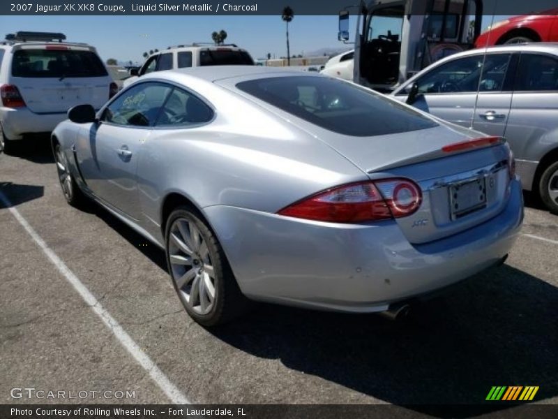 Liquid Silver Metallic / Charcoal 2007 Jaguar XK XK8 Coupe