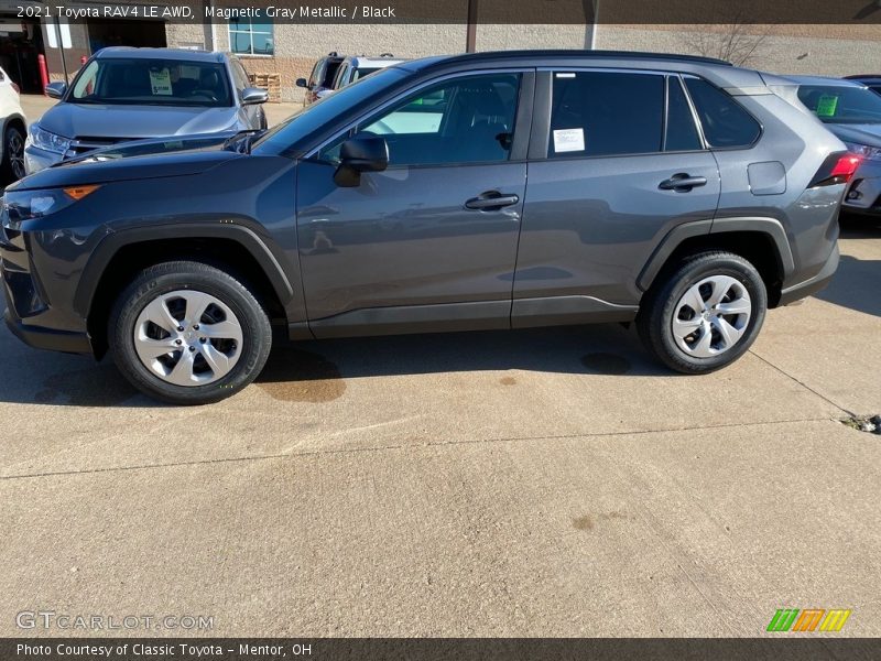 Magnetic Gray Metallic / Black 2021 Toyota RAV4 LE AWD