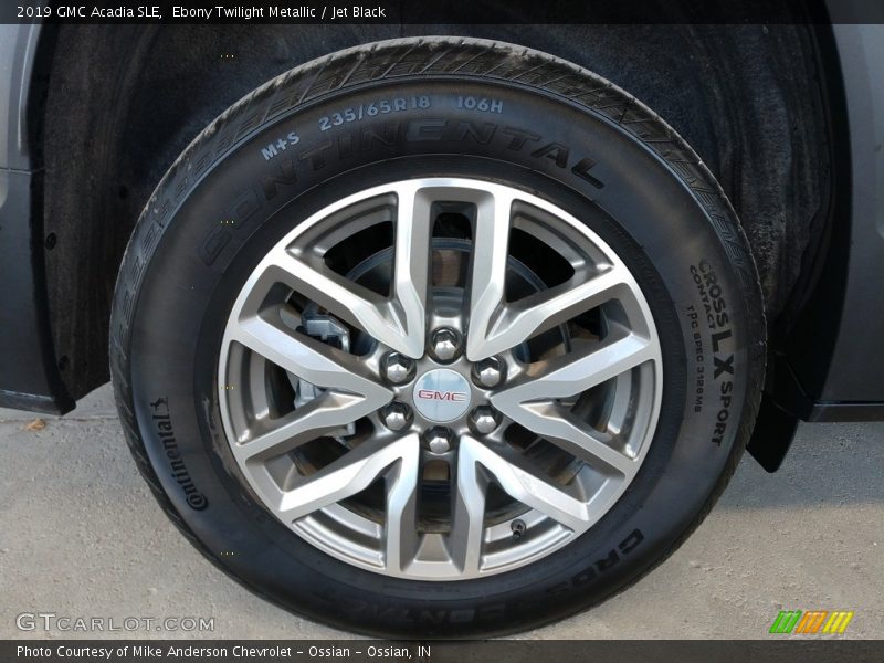 Ebony Twilight Metallic / Jet Black 2019 GMC Acadia SLE