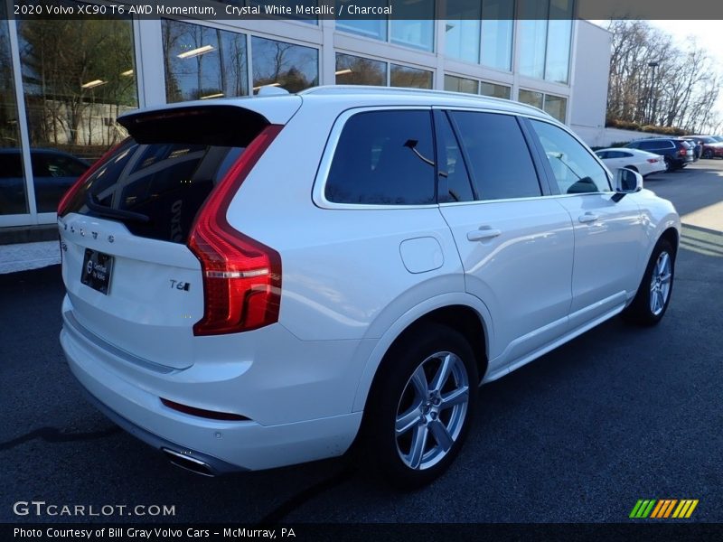 Crystal White Metallic / Charcoal 2020 Volvo XC90 T6 AWD Momentum