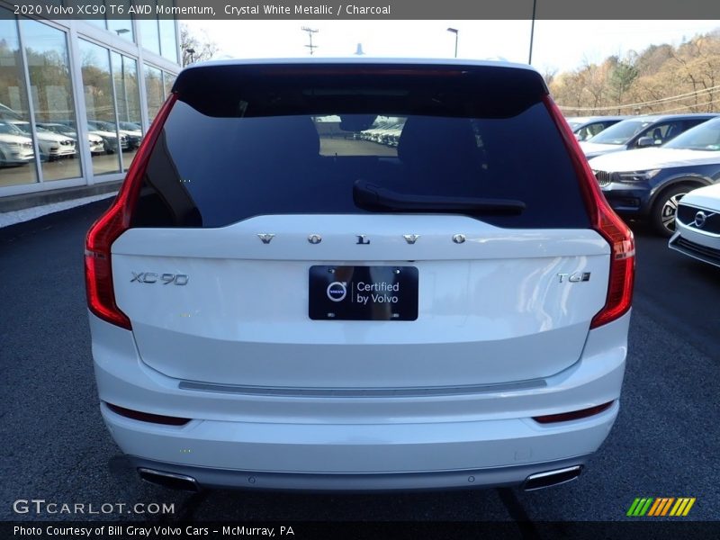 Crystal White Metallic / Charcoal 2020 Volvo XC90 T6 AWD Momentum