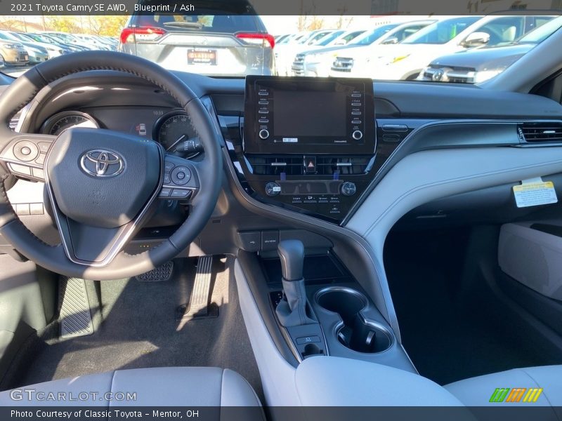 Dashboard of 2021 Camry SE AWD