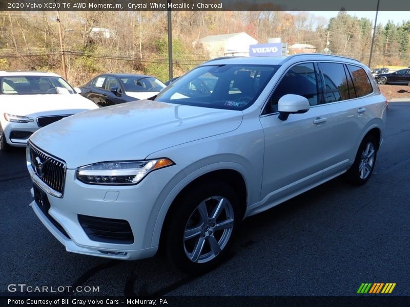 Crystal White Metallic / Charcoal 2020 Volvo XC90 T6 AWD Momentum