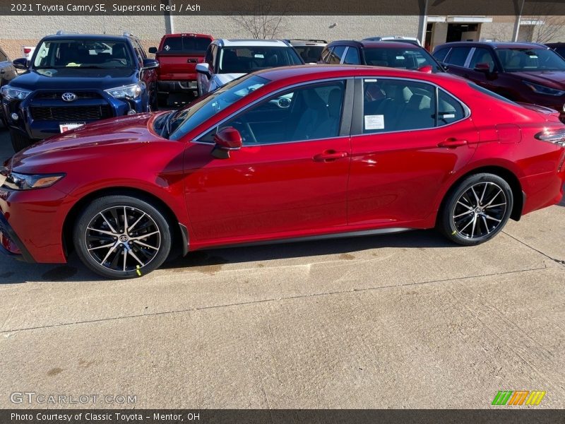 Supersonic Red / Ash 2021 Toyota Camry SE