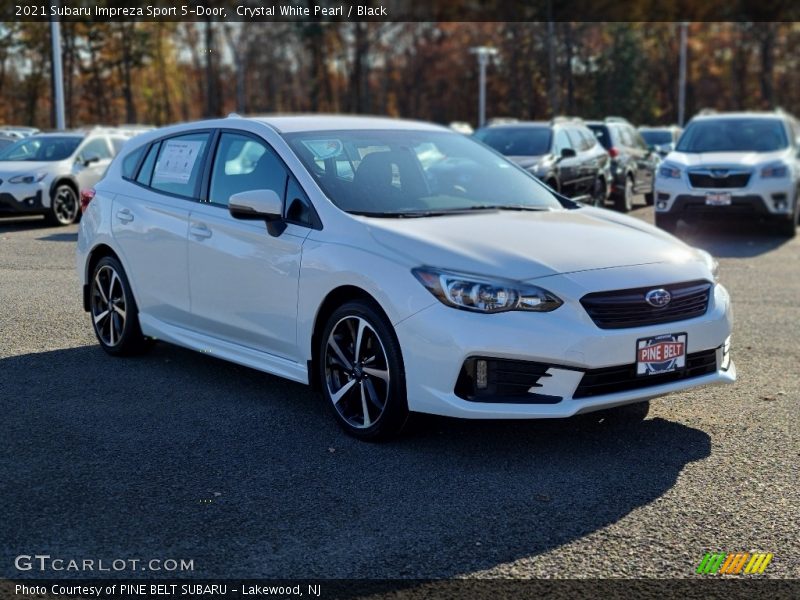Crystal White Pearl / Black 2021 Subaru Impreza Sport 5-Door
