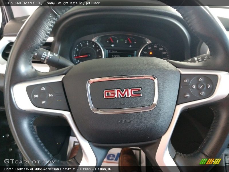 Ebony Twilight Metallic / Jet Black 2019 GMC Acadia SLE