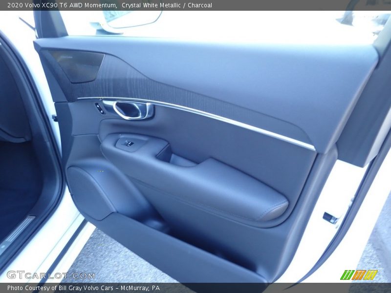 Crystal White Metallic / Charcoal 2020 Volvo XC90 T6 AWD Momentum
