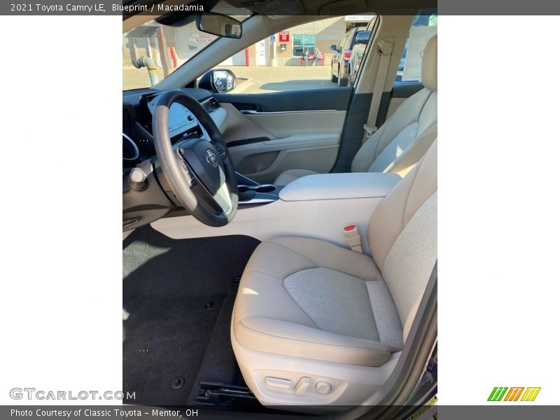 Front Seat of 2021 Camry LE