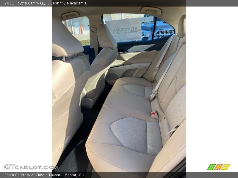 Rear Seat of 2021 Camry LE