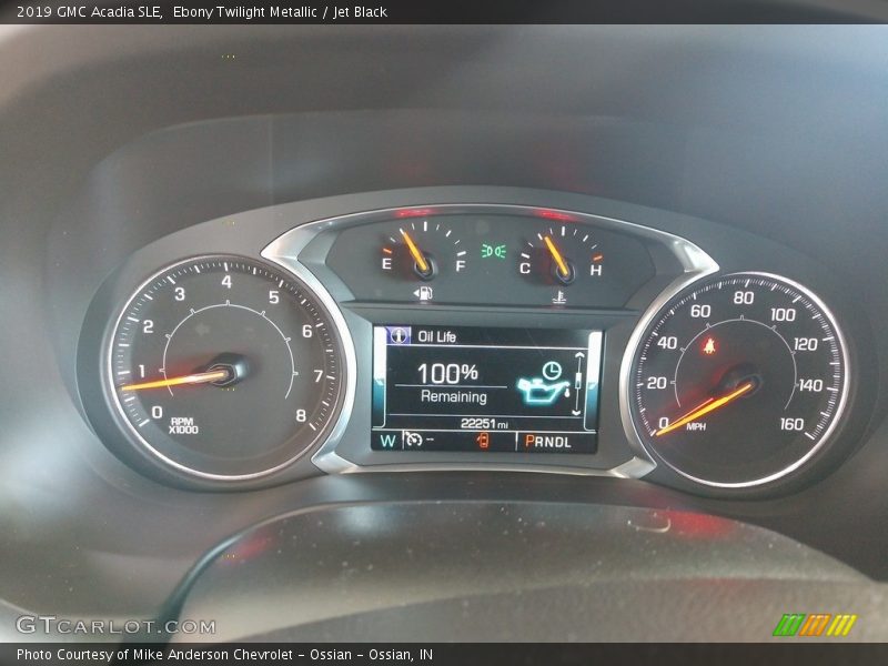 Ebony Twilight Metallic / Jet Black 2019 GMC Acadia SLE