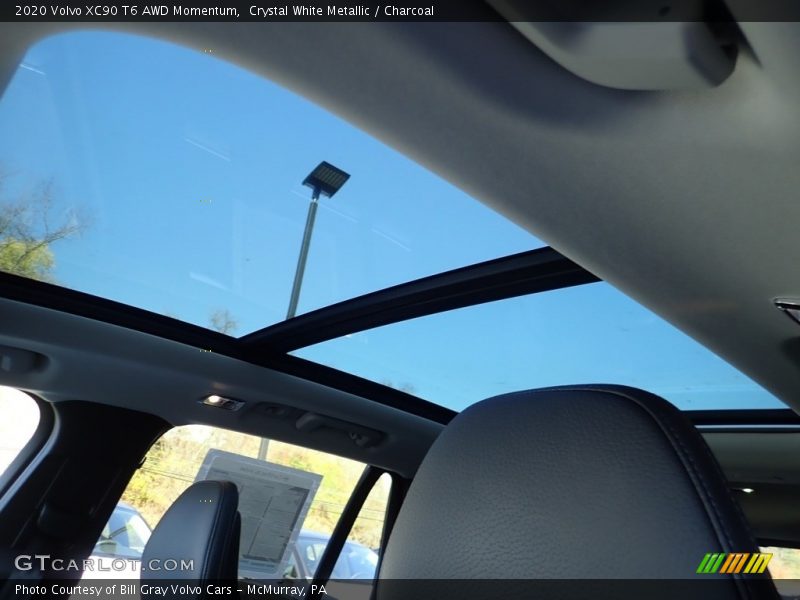 Crystal White Metallic / Charcoal 2020 Volvo XC90 T6 AWD Momentum