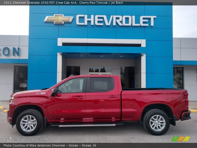 Cherry Red Tintcoat / Jet Black 2021 Chevrolet Silverado 1500 RST Crew Cab 4x4