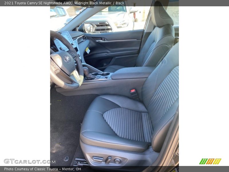 Midnight Black Metallic / Black 2021 Toyota Camry SE Nightshade AWD