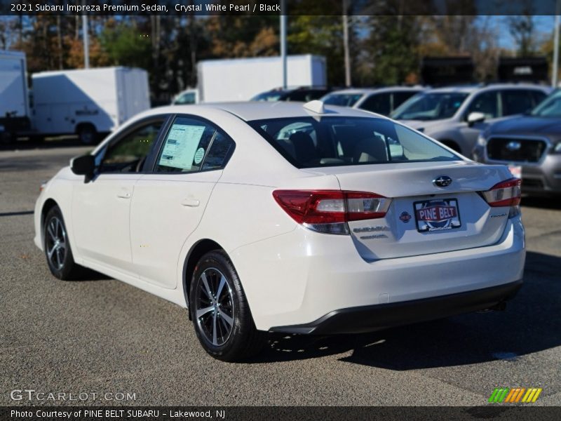 Crystal White Pearl / Black 2021 Subaru Impreza Premium Sedan