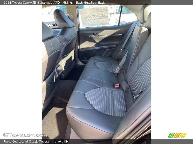 Midnight Black Metallic / Black 2021 Toyota Camry SE Nightshade AWD