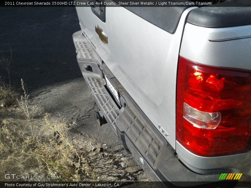 Sheer Silver Metallic / Light Titanium/Dark Titanium 2011 Chevrolet Silverado 3500HD LTZ Crew Cab 4x4 Dually