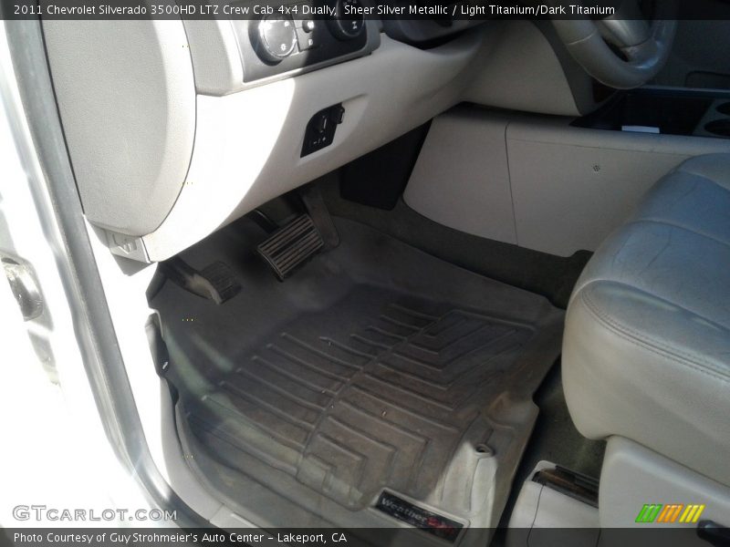 Sheer Silver Metallic / Light Titanium/Dark Titanium 2011 Chevrolet Silverado 3500HD LTZ Crew Cab 4x4 Dually