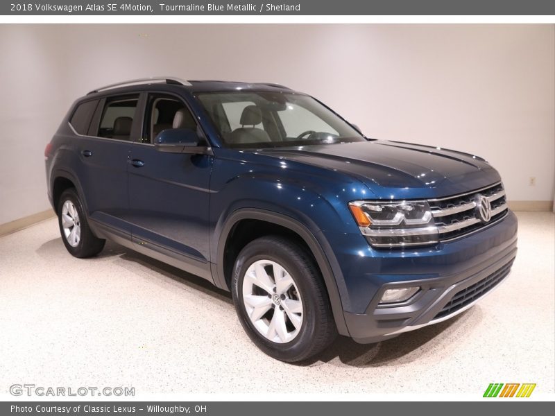 Tourmaline Blue Metallic / Shetland 2018 Volkswagen Atlas SE 4Motion