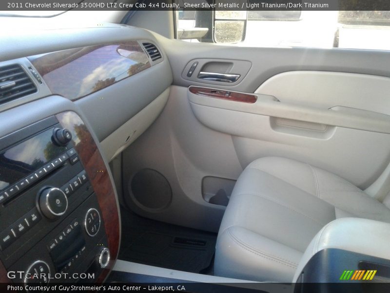 Sheer Silver Metallic / Light Titanium/Dark Titanium 2011 Chevrolet Silverado 3500HD LTZ Crew Cab 4x4 Dually