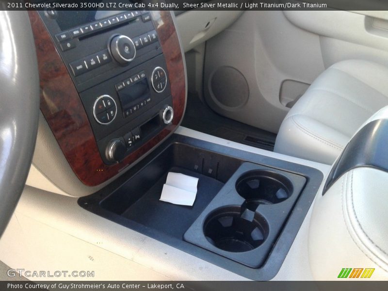 Sheer Silver Metallic / Light Titanium/Dark Titanium 2011 Chevrolet Silverado 3500HD LTZ Crew Cab 4x4 Dually