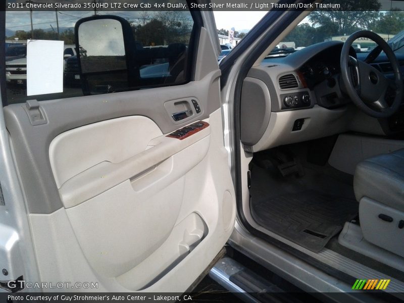 Sheer Silver Metallic / Light Titanium/Dark Titanium 2011 Chevrolet Silverado 3500HD LTZ Crew Cab 4x4 Dually