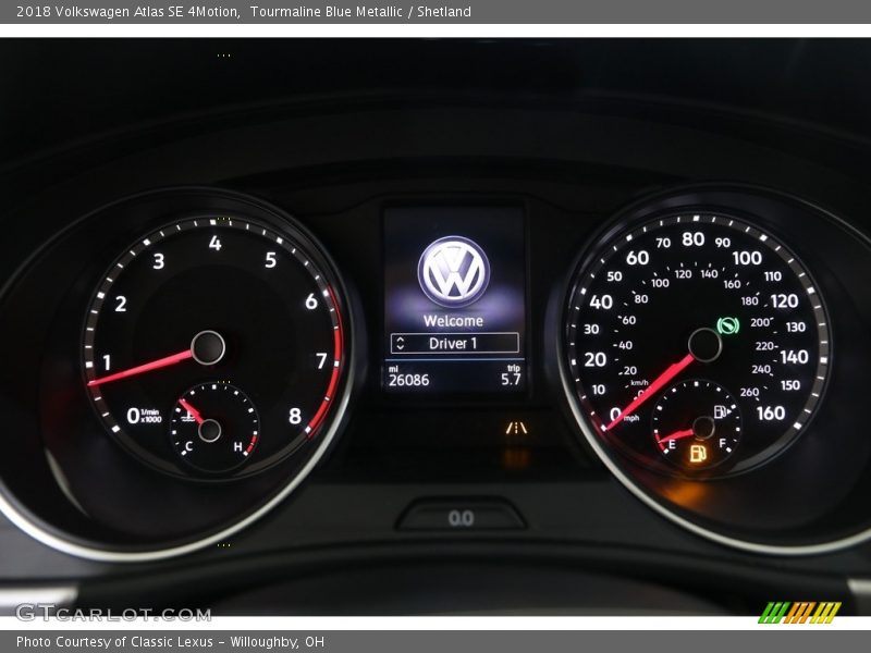 Tourmaline Blue Metallic / Shetland 2018 Volkswagen Atlas SE 4Motion
