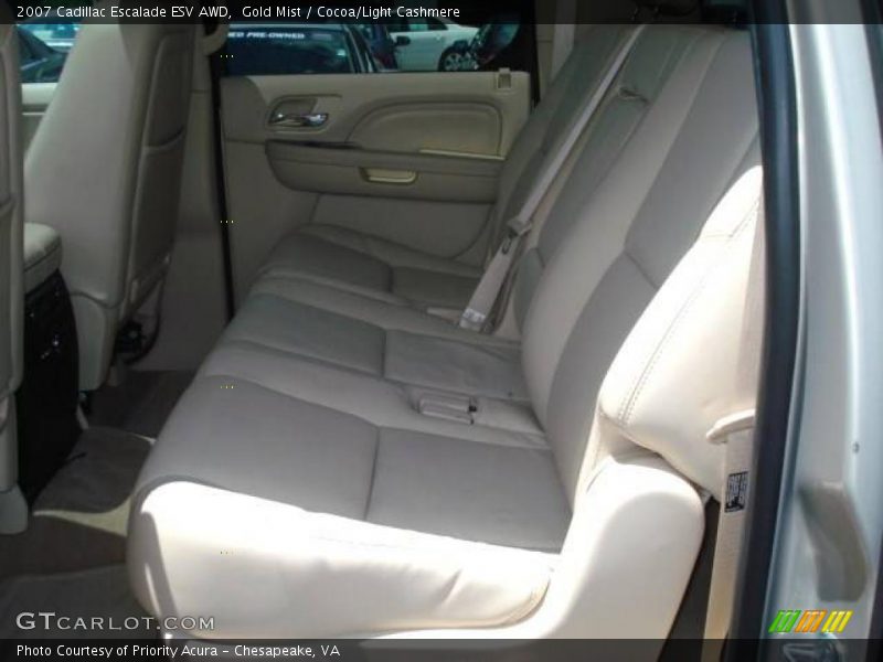 Gold Mist / Cocoa/Light Cashmere 2007 Cadillac Escalade ESV AWD