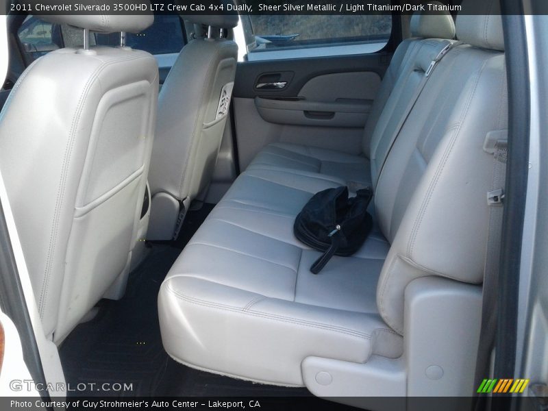 Sheer Silver Metallic / Light Titanium/Dark Titanium 2011 Chevrolet Silverado 3500HD LTZ Crew Cab 4x4 Dually