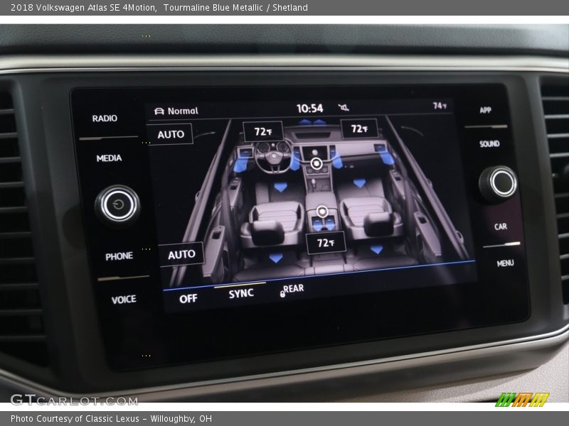 Tourmaline Blue Metallic / Shetland 2018 Volkswagen Atlas SE 4Motion