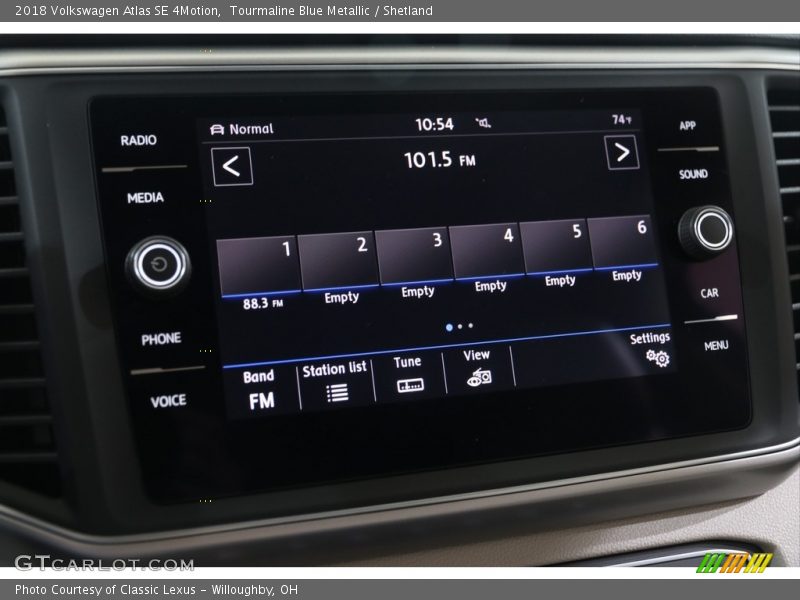 Tourmaline Blue Metallic / Shetland 2018 Volkswagen Atlas SE 4Motion
