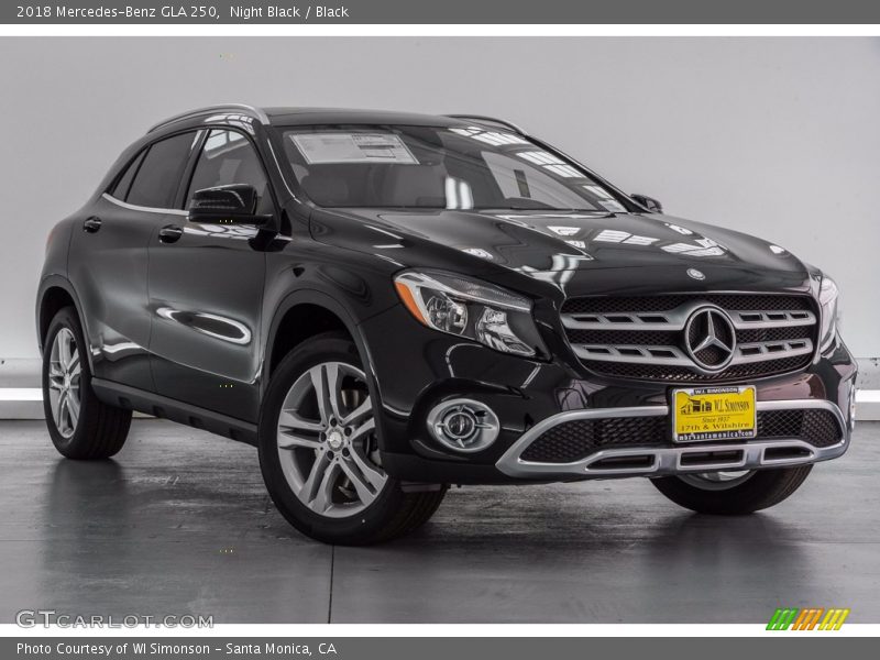 Night Black / Black 2018 Mercedes-Benz GLA 250