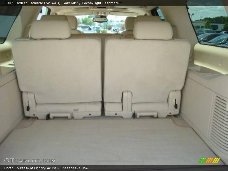 Gold Mist / Cocoa/Light Cashmere 2007 Cadillac Escalade ESV AWD