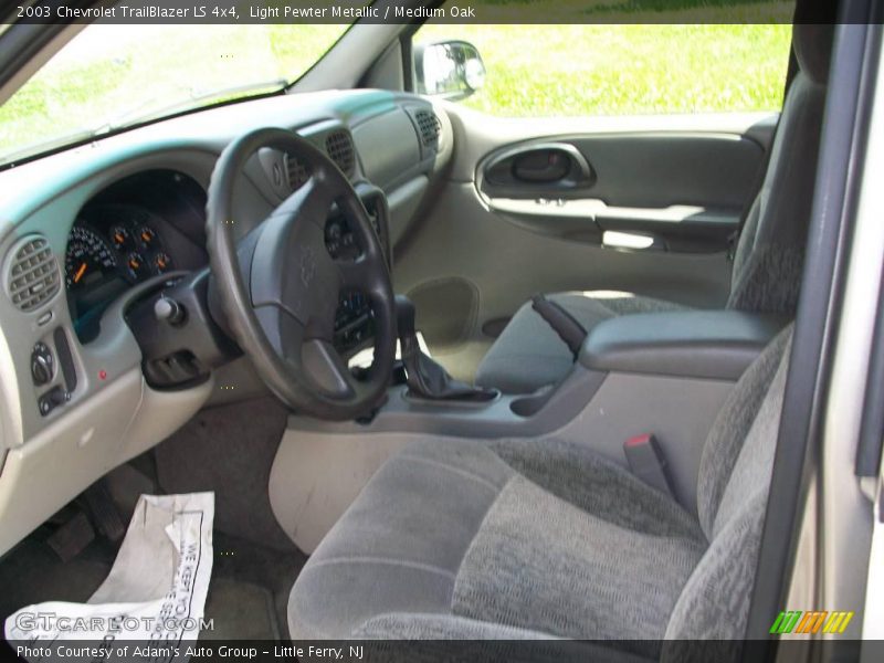 Light Pewter Metallic / Medium Oak 2003 Chevrolet TrailBlazer LS 4x4